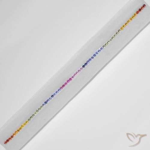 Best Sapphires for a Rainbow Tennis Bracelet | Matching Size, Finest Quality Sapphire