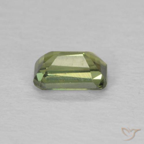 Sapphire Gemstone in 5.1 x 3.3 mm Size for Sale, Sapphire Stone in Medium Green Color