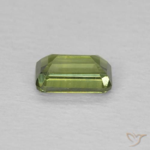 Sapphire Gemstone in 5.1 x 3.2 mm Size for Sale, Sapphire Stone in Medium Green Color