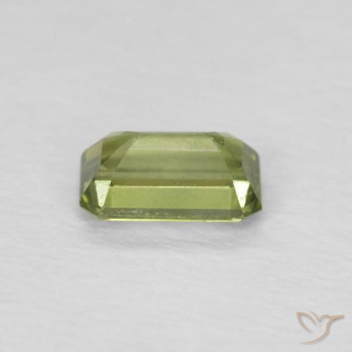 Sapphire Gemstone in 5.2 x 3.2 mm Size for Sale, Sapphire Stone in Yellowish Green Color