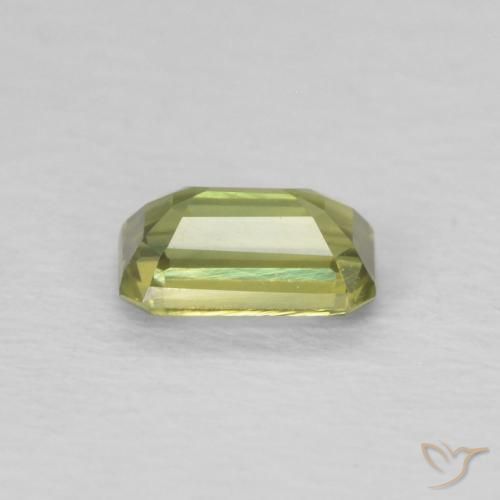 Sapphire Gemstone in 5.1 x 3.2 mm Size for Sale, Sapphire Stone in Medium Green Color