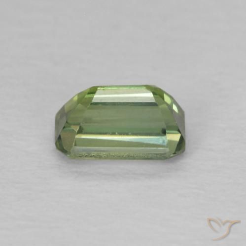Sapphire Gemstone in 5.1 x 3.2 mm Size for Sale, Sapphire Stone in Medium Green Color