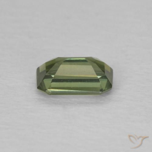 Sapphire Gemstone in 5.1 x 3.2 mm Size for Sale, Sapphire Stone in Forest Green Color