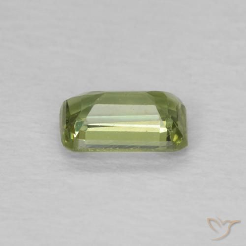 Sapphire Gemstone in 5.2 x 3.2 mm Size for Sale, Sapphire Stone in Warm Green Color