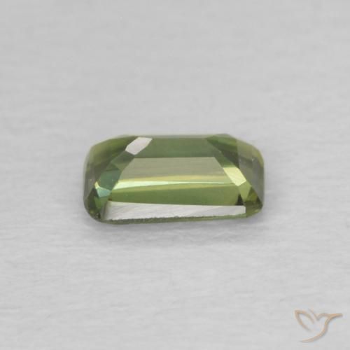 Sapphire Gemstone in 5.2 x 3.3 mm Size for Sale, Sapphire Stone in Yellowish Green Color