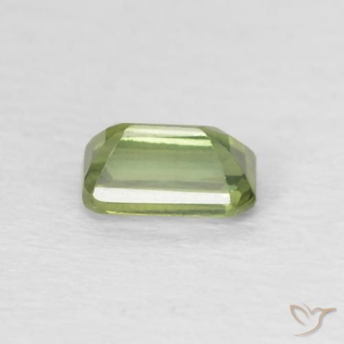 Sapphire Gemstone in 5 x 3 mm (calibrated) Size for Sale, Sapphire Stone in Forest Green Color