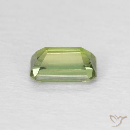 Sapphire Gemstone in 5.1 x 3.2 mm Size for Sale, Sapphire Stone in Medium Green Color