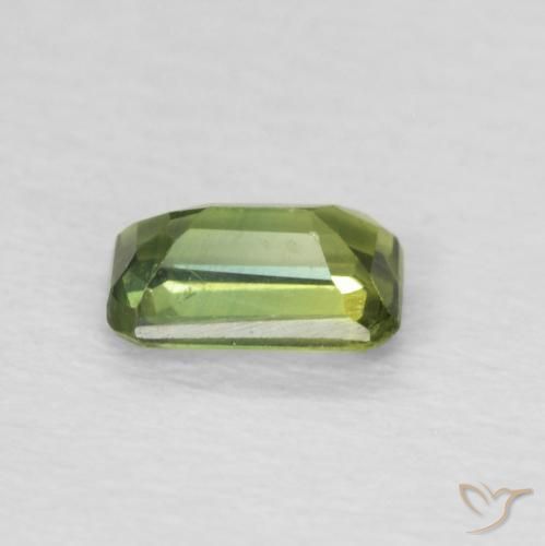 Sapphire Gemstone in 5.1 x 3.3 mm Size for Sale, Sapphire Stone in Light Forest Green Color