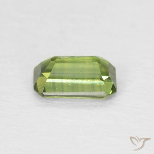 Sapphire Gemstone in 5.2 x 3.2 mm Size for Sale, Sapphire Stone in Earthy Green Color