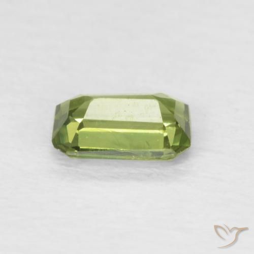 Sapphire Gemstone in 5.1 x 3.3 mm Size for Sale, Sapphire Stone in Light Forest Green Color