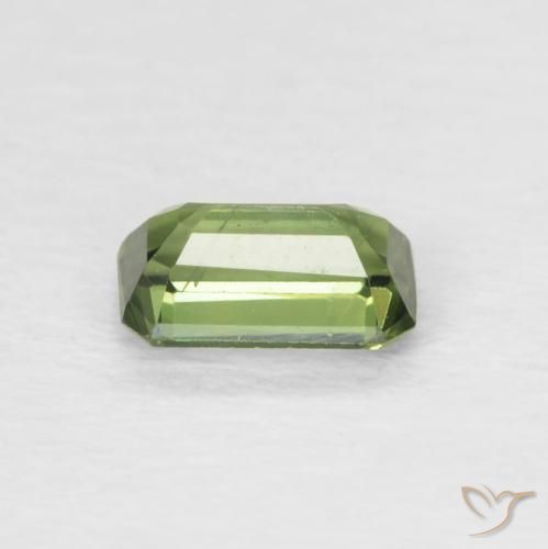 Sapphire Gemstone in 5.2 x 3.2 mm Size for Sale, Sapphire Stone in Medium Dark-Green Color