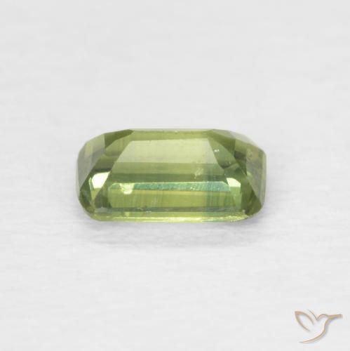 Sapphire Gemstone in 5.2 x 3.3 mm Size for Sale, Sapphire Stone in Light Forest Green Color