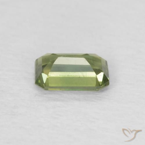 Sapphire Gemstone in 5.1 x 3.3 mm Size for Sale, Sapphire Stone in Medium Green Color