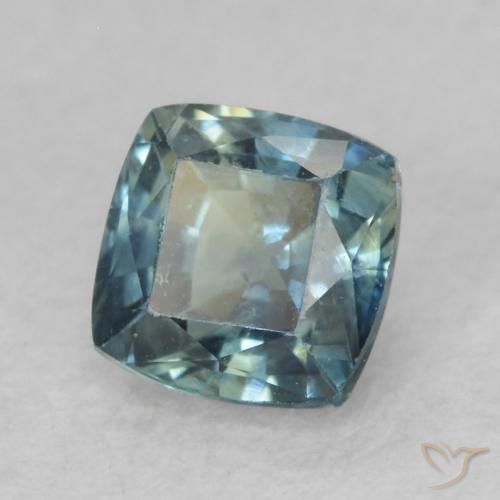 0.68 ct Blue Sapphire Stone, Natural Sapphire in Cushion-Cut Shape for Sale