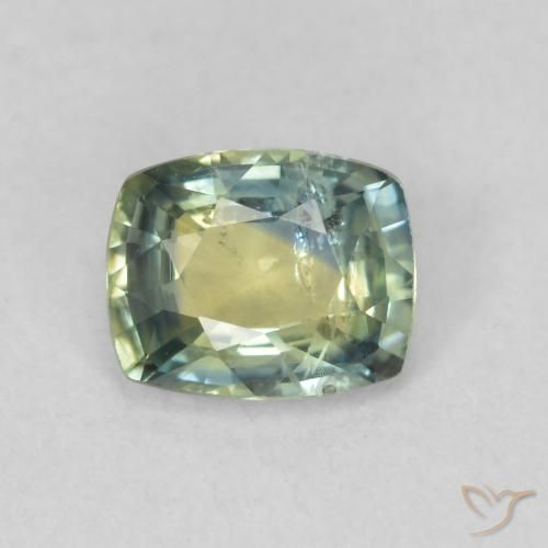 0.88ct Natural Multicolor Sapphire, Cushion, VS-SI