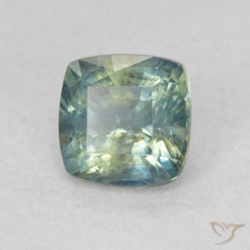 0.74 ct Blue Sapphire Stone, Natural Sapphire in Cushion-Cut Shape for Sale