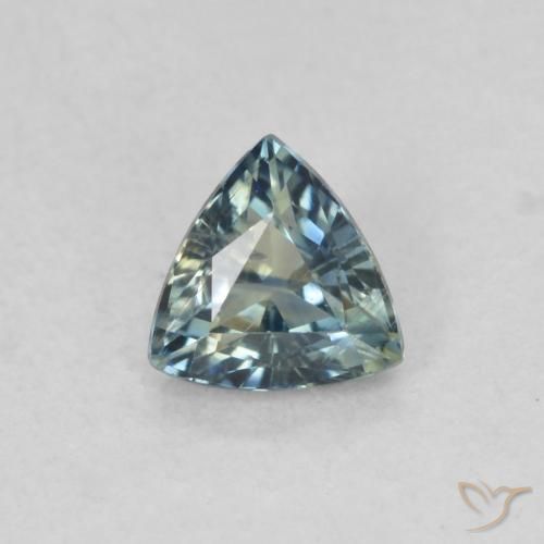 0.51ct Natural Teal Sapphire, Trillion, VS