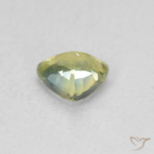 Sapphire Gemstone in 5 x 5 mm (calibrated) Size for Sale, Sapphire Stone in Yellowish Green Color