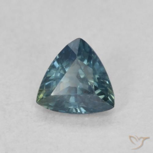 0.33 ct Multicolor Sapphire Stone, Natural Sapphire in Trillion Facet Shape for Sale