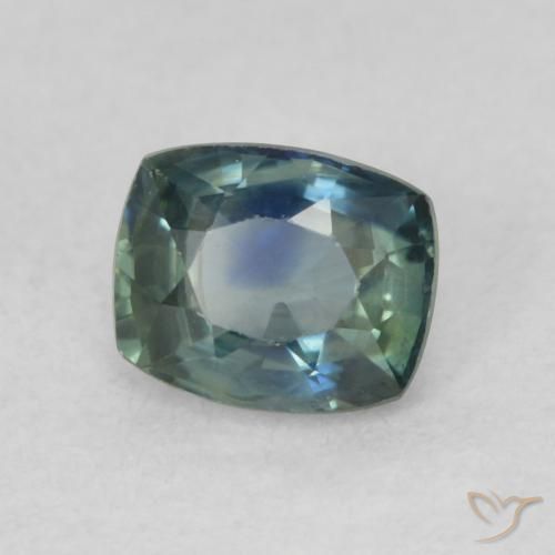 0.79 ct Blue Sapphire Stone, Natural Sapphire in Cushion-Cut Shape for Sale