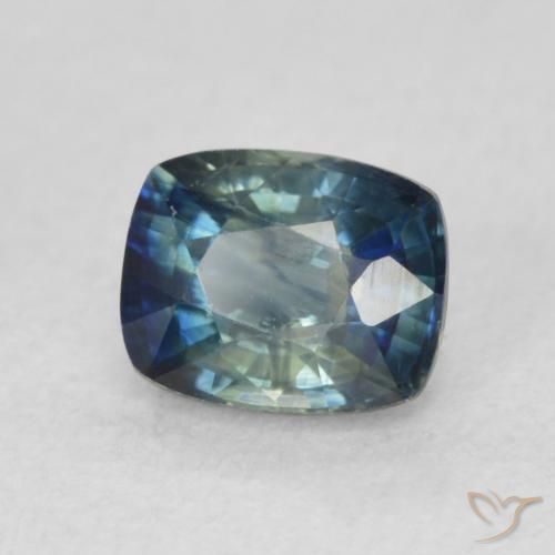 0.86 ct Blue Sapphire Stone, Natural Sapphire in Cushion-Cut Shape for Sale