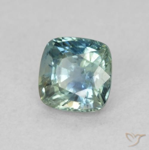 0.73 ct Blue Sapphire Stone, Natural Sapphire in Cushion-Cut Shape for Sale