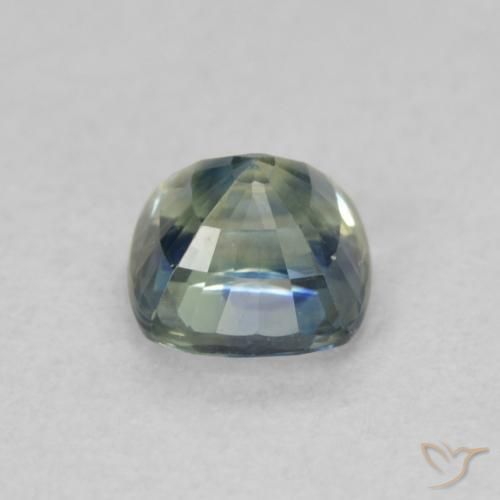Sapphire Gemstone in 4.7 x 4.7 mm Size for Sale, Sapphire Stone in Medium Blue Green Color