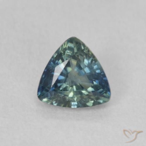 0.48ct Natural Teal Sapphire, Trillion, VVS-VS