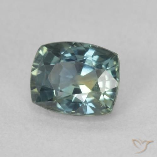 0.74 ct Multicolor Sapphire Stone, Natural Sapphire in Cushion-Cut Shape for Sale