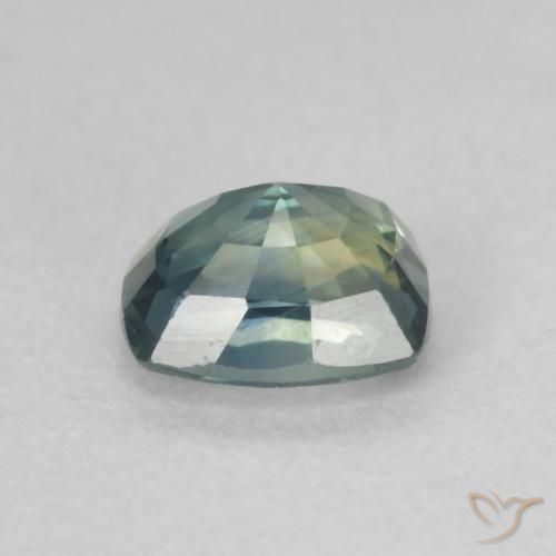 Sapphire Gemstone in 5.4 x 4.4 mm Size for Sale, Sapphire Stone in Teal Color