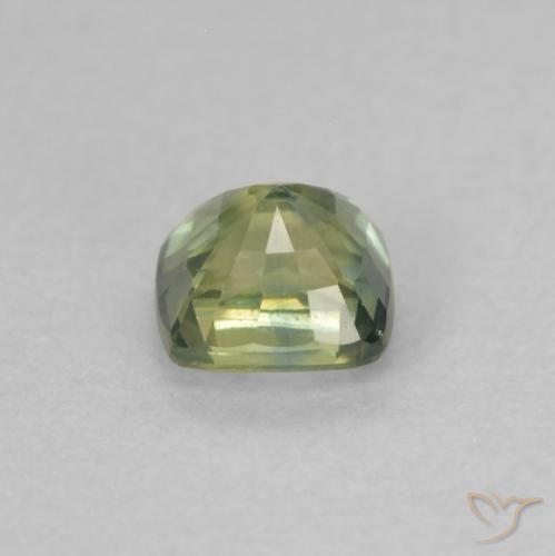 Sapphire Gemstone in 4 x 4 mm (calibrated) Size for Sale, Sapphire Stone in Yellowish Green Color