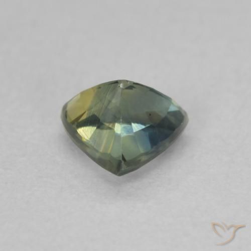 Sapphire Gemstone in 5 x 4.8 mm Size for Sale, Sapphire Stone in Green Color