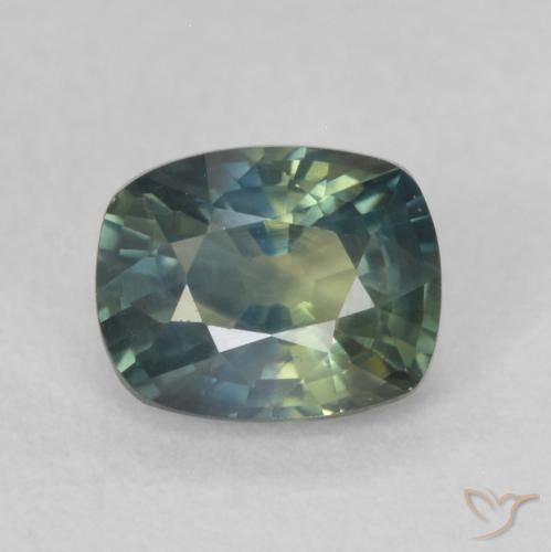 0.66ct Natural Multicolor Sapphire, Cushion, VS