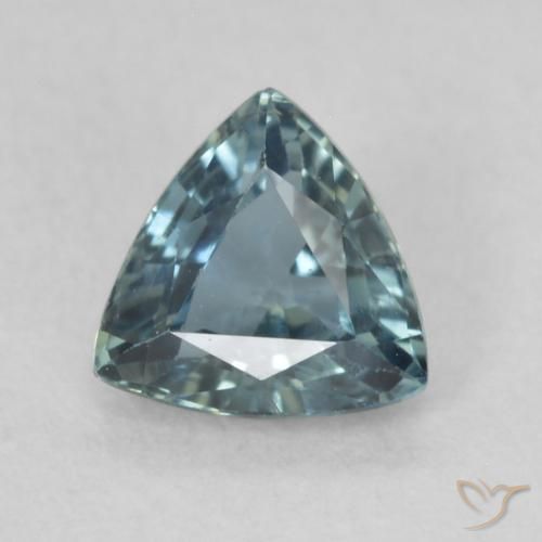 0.56ct Natural Greenish Blue Sapphire, Trillion, VS