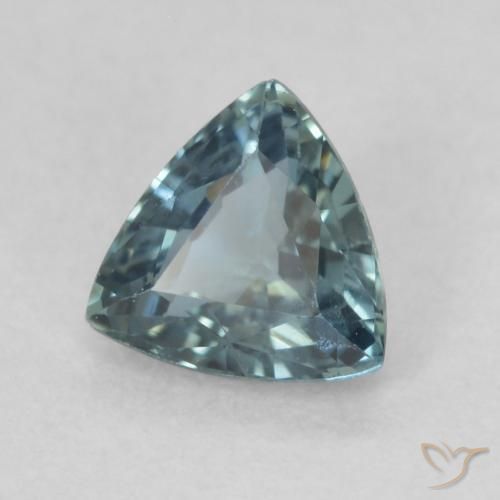 0.56 ct Blue Sapphire Stone, Natural Sapphire in Trillion Facet Shape for Sale