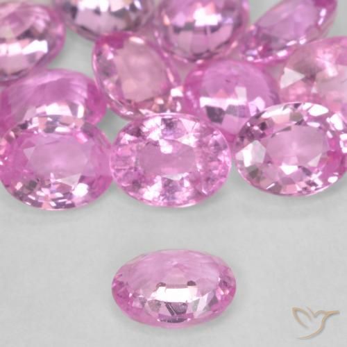 Sapphire Gemstones in 4.5 x 3.5 mm Size for Sale, Sapphire Stones in Royal Purple Pink Color