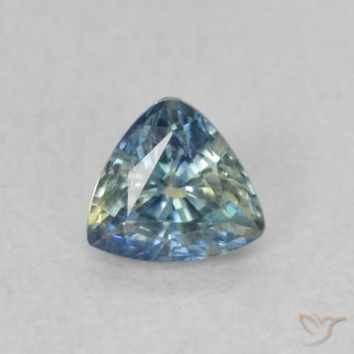 0.40ct Natural Teal Sapphire, Trillion, VS