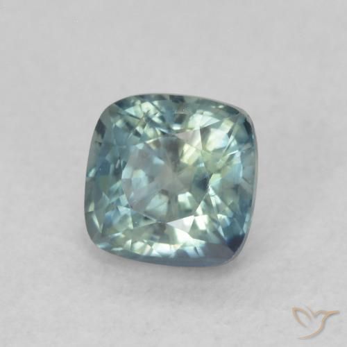 0.67 ct Multicolor Sapphire Stone, Natural Sapphire in Cushion-Cut Shape for Sale
