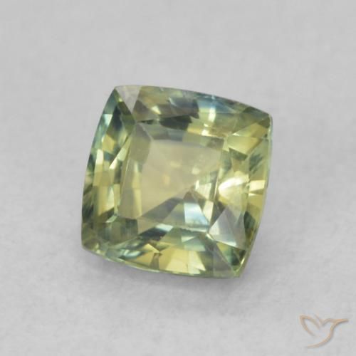 0.76 ct Multicolor Sapphire Stone, Natural Sapphire in Cushion-Cut Shape for Sale
