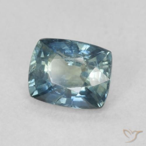 0.85 ct Blue Sapphire Stone, Natural Sapphire in Cushion-Cut Shape for Sale