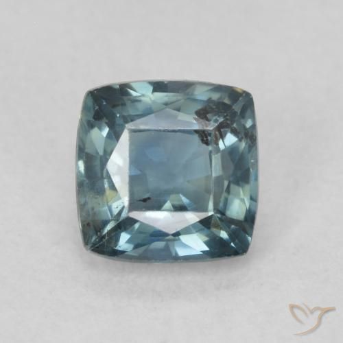0.89ct Natural Teal Sapphire, Cushion, VS