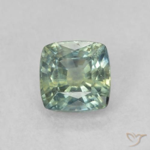 0.63ct Natural Multicolor Sapphire, Cushion, VS-SI