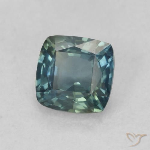 0.74 ct Blue Sapphire Stone, Natural Sapphire in Cushion-Cut Shape for Sale