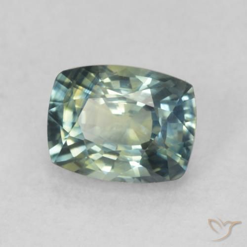 0.76 ct Blue Sapphire Stone, Natural Sapphire in Cushion-Cut Shape for Sale