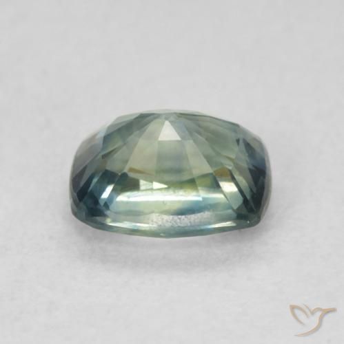 Sapphire Gemstone in 5.6 x 4.4 mm Size for Sale, Sapphire Stone in Medium Blue Green Color