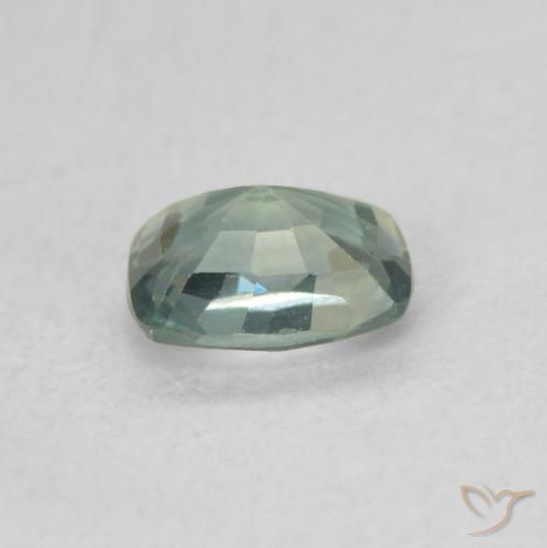 Sapphire Gemstone in 5 x 4 mm (calibrated) Size for Sale, Sapphire Stone in Light Forest Green Color