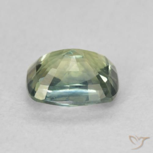 Sapphire Gemstone in 5.7 x 4.5 mm Size for Sale, Sapphire Stone in Blue-Green Color