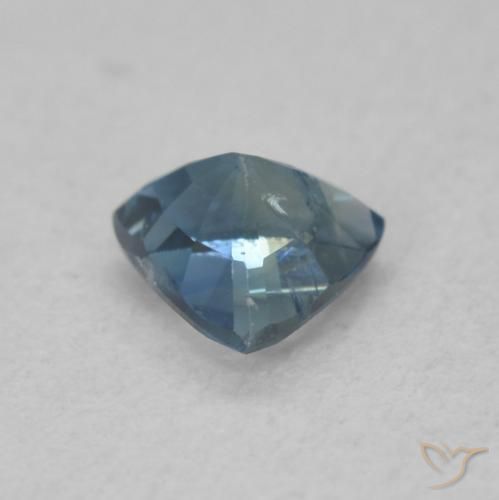 Sapphire Gemstone in 5.3 x 5.1 mm Size for Sale, Sapphire Stone in Teal Color