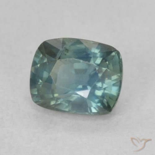 0.84 ct Multicolor Sapphire Stone, Natural Sapphire in Cushion-Cut Shape for Sale