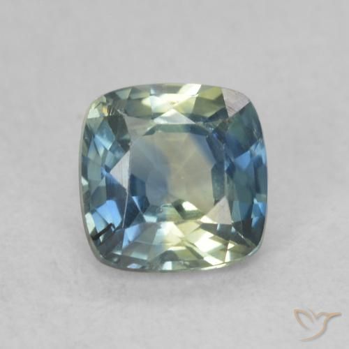 0.82ct Natural Multicolor Sapphire, Cushion, VS